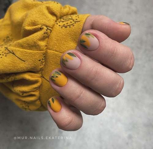 Manucure d'automne 2021 pour ongles courts: photos, tendances du design