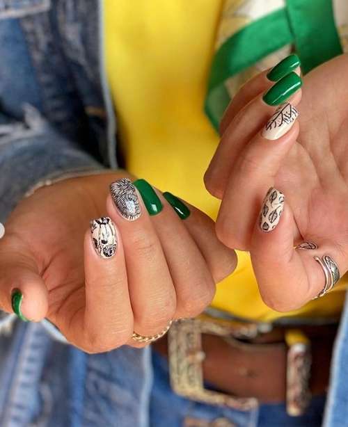 Autumn manicure 2021 for short nails: photos, design trends