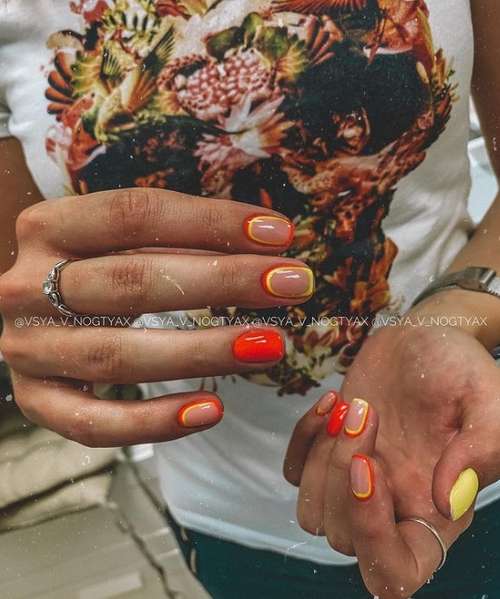 Autumn manicure 2021 for short nails: photos, design trends