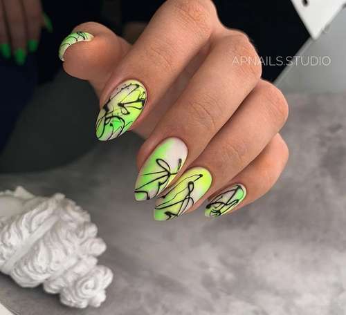 Colored camouflage bases: new manicure 2021, photo