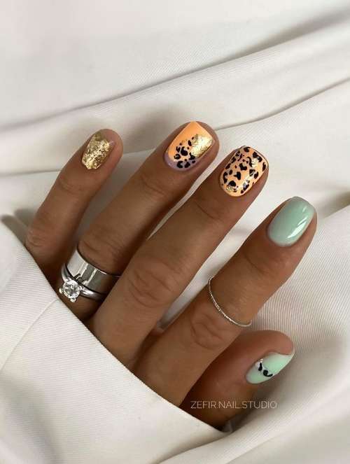 Colored camouflage bases: new manicure 2021, photo