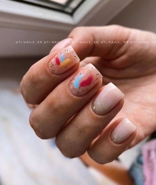 Design of strokes on nails: beautiful manicure ideas, new items