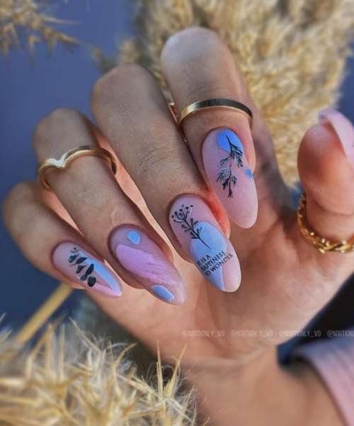 Conception de traits sur les ongles: belles idées de manucure, nouveaux articles