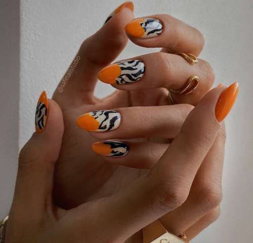 Zebra manicure 2021: photo, spectacular new designs