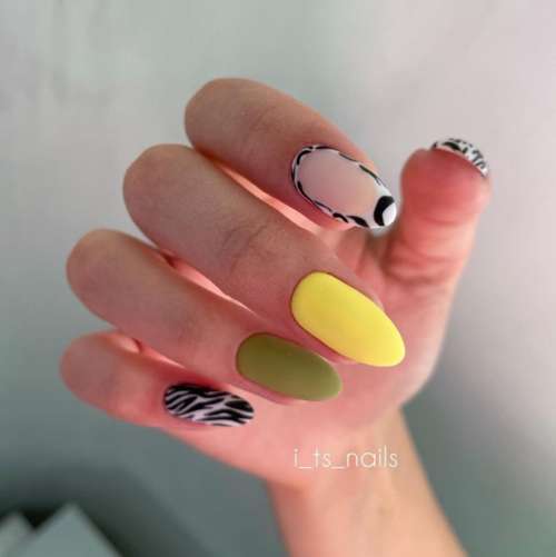 Zebra manicure 2021: photo, spectacular new designs