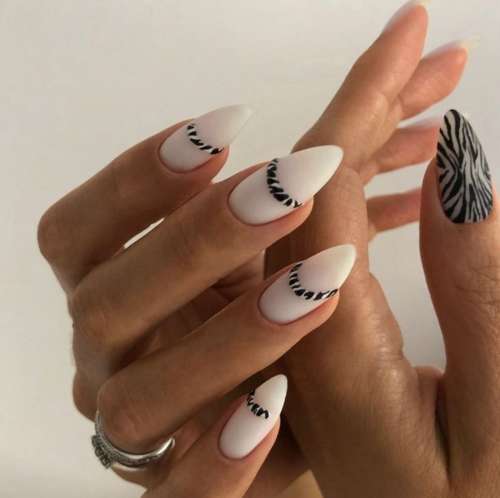 Zebra manicure 2021: photo, spectacular new designs