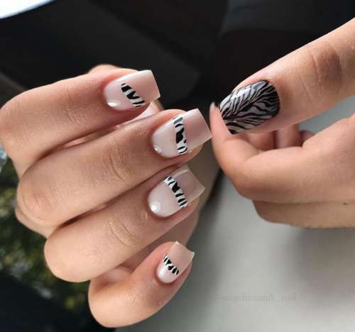 Zebra manicure 2021: photo, spectacular new designs