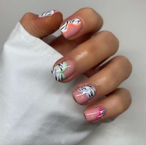 Zebra manicure 2021: photo, spectacular new design