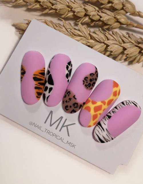 Zebra manicure 2021: photo, spectacular new design