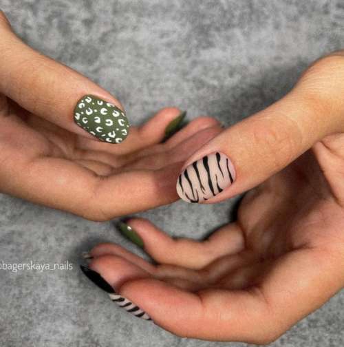 Zebra manicure 2021: photo, spectacular new design