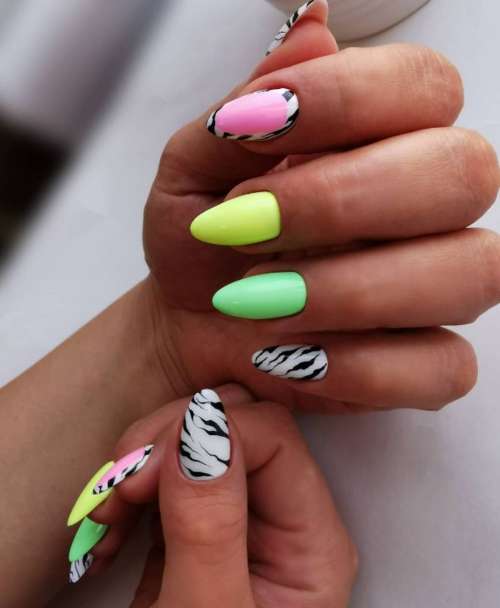 Zebra manicure 2021: photo, spectacular new design