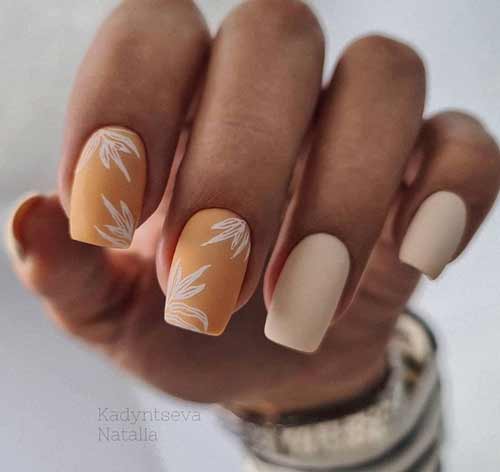 Autumn manicure design