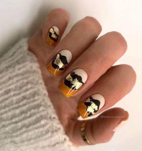 Autumn nail design 2021: beautiful new items, photos