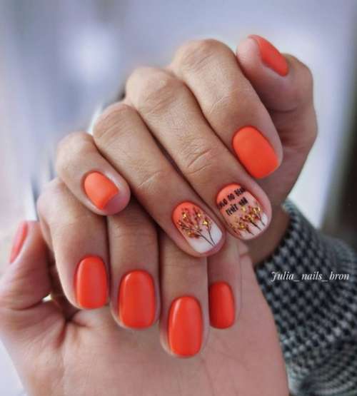 Autumn nail design 2021: beautiful new items, photos