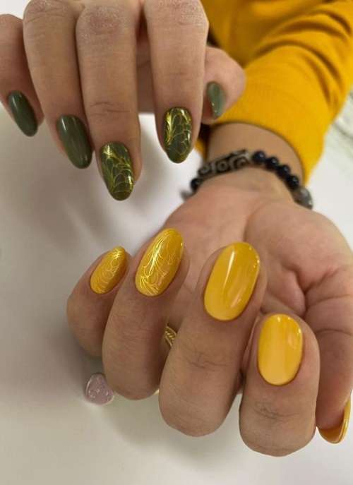 Autumn nail design 2021: beautiful new items, photos