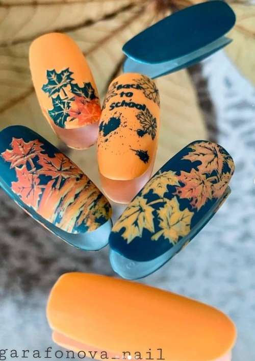 Autumn nail design 2021: beautiful new items, photos