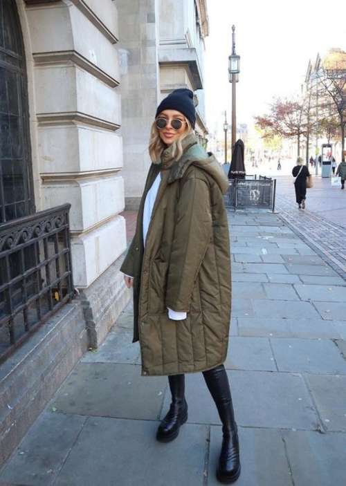 Oversized down jackets: trends in 2022, photos with what to wear