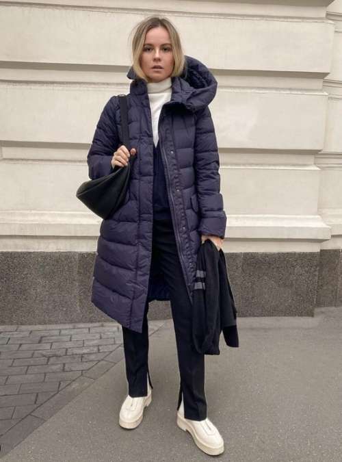 Oversized down jackets: trends in 2022, photos with what to wear