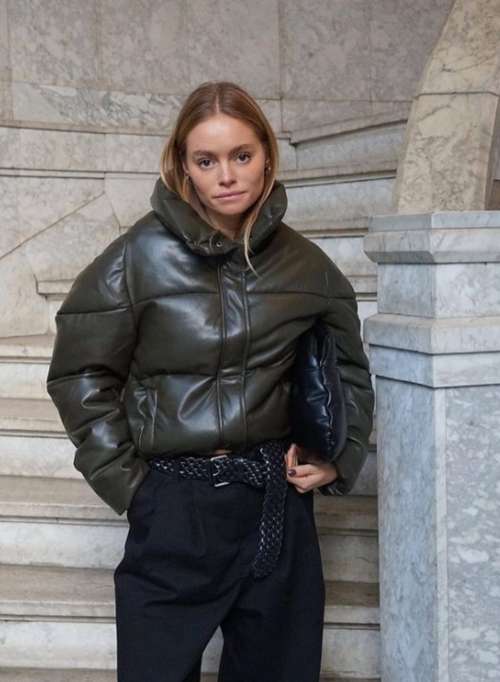 Oversized down jackets: trends in 2022, photos with what to wear