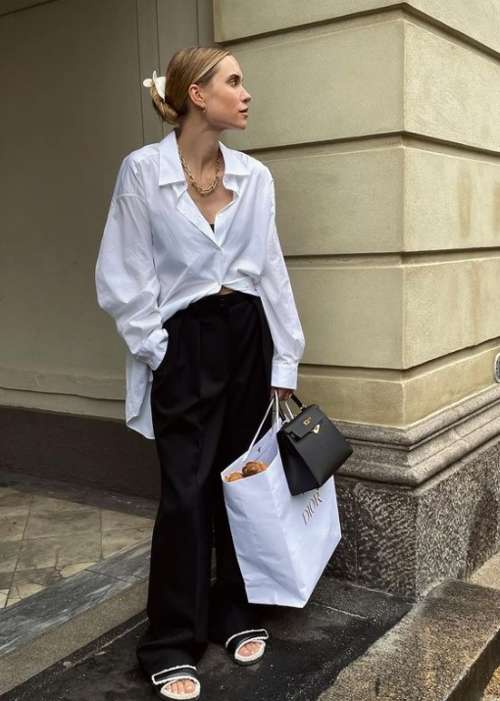 Oversized shirt 2022: trends, how to wear, women's looks