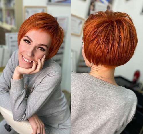 Frange courte Pixie bob