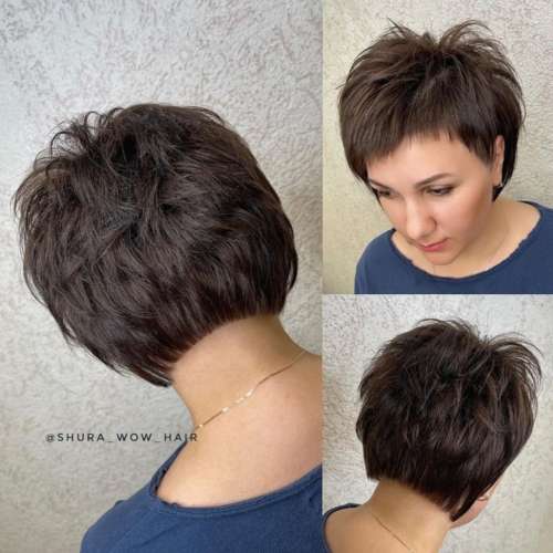 Coupe de cheveux Pixie bob: photos de coupes de cheveux de tous les côtés