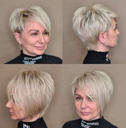 Coupe de cheveux Pixie bob pour femme