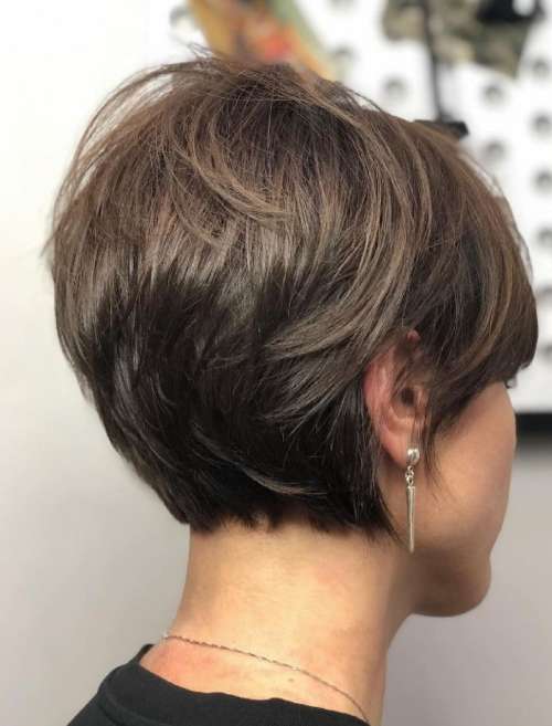 Coupe de cheveux Pixie bob: photos de coupes de cheveux de tous les côtés