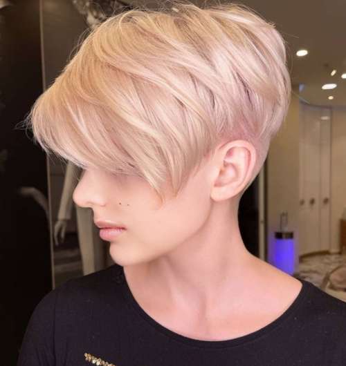 Coupe de cheveux Pixie bob: photos de coupes de cheveux de tous les côtés