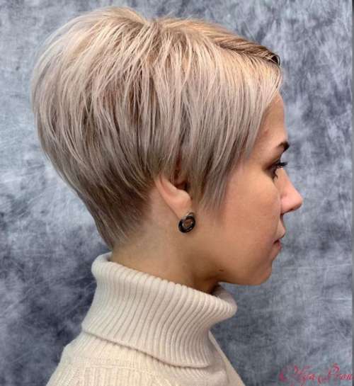 Coupe de cheveux Pixie bob: photos de coupes de cheveux de tous les côtés