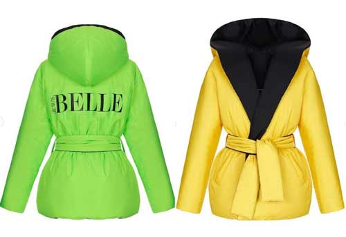 Fashionable shades of women's down jackets