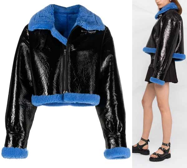 Bright sheepskin coats