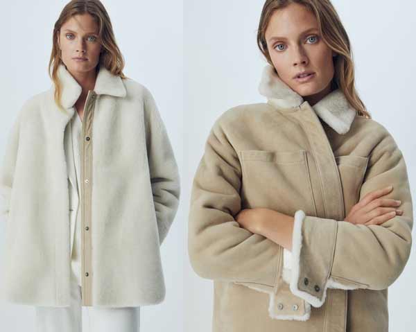 Fashionable reversible sheepskin coats