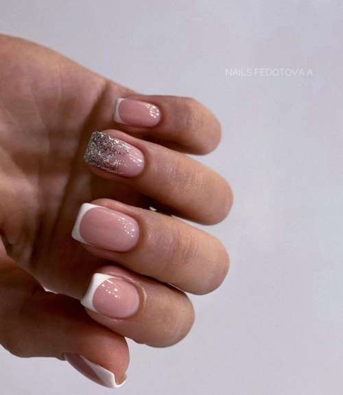 French sequins on nails