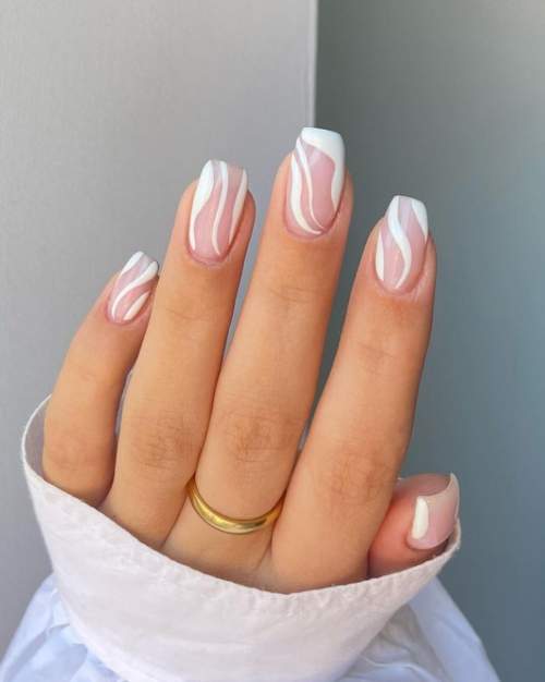 White manicure