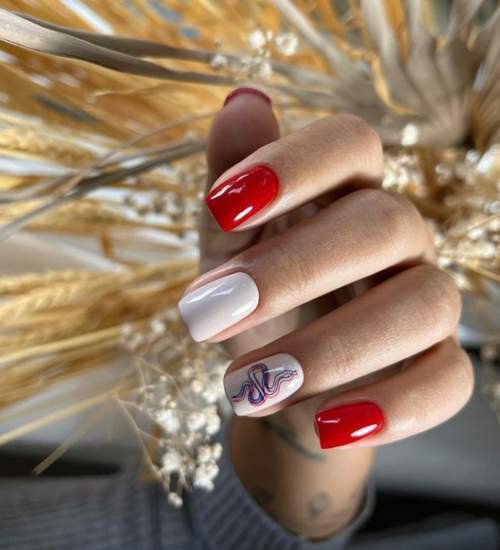 White manicure for short nails: new design 2022, photo