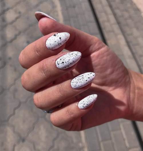 White manicure for short nails: new design 2022, photo