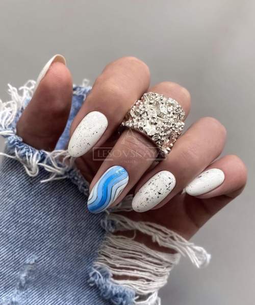 White manicure for short nails: new design 2022, photo