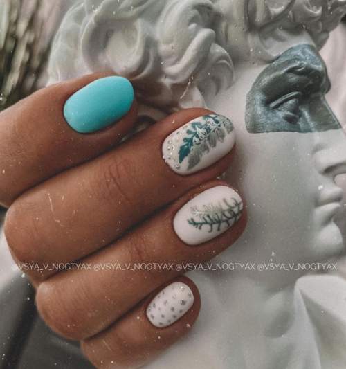 White manicure for short nails: new design 2022, photo