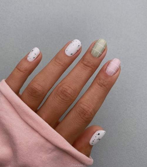 White manicure for short nails: new design 2022, photo