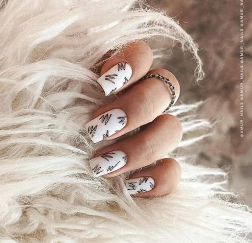 White manicure for short nails: new design 2022, photo