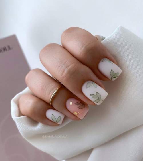 White manicure for short nails: new design 2022, photo