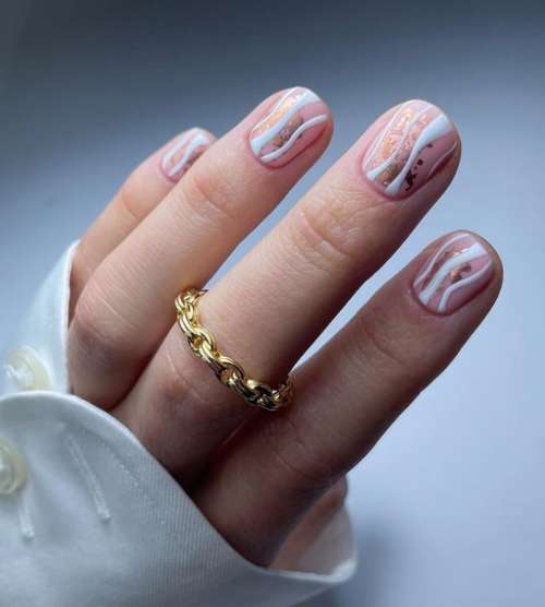 Manicure winter design photo