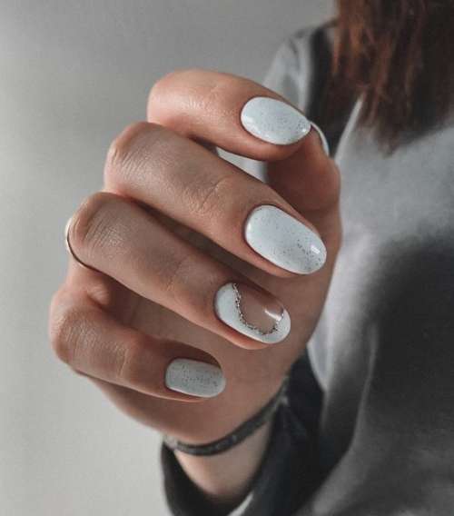 White manicure