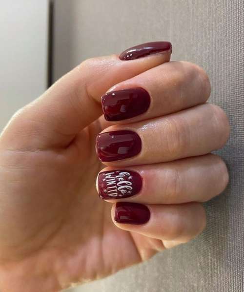 Manicure winter 2022: trends, beautiful photos, new designs