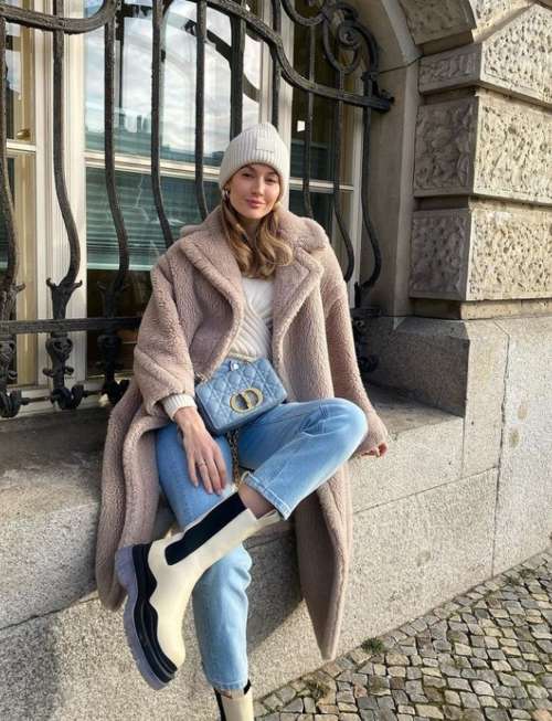 Eco-fur coat 2022: trends, colors, fashion models, photos