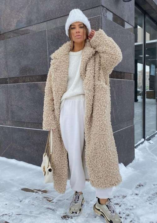 Eco-fur coat 2022: trends, colors, fashion models, photos