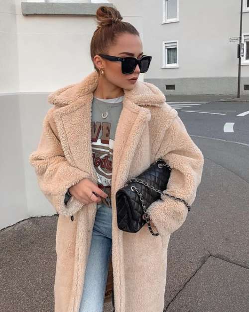 Eco-fur coat 2022: trends, colors, fashion models, photos