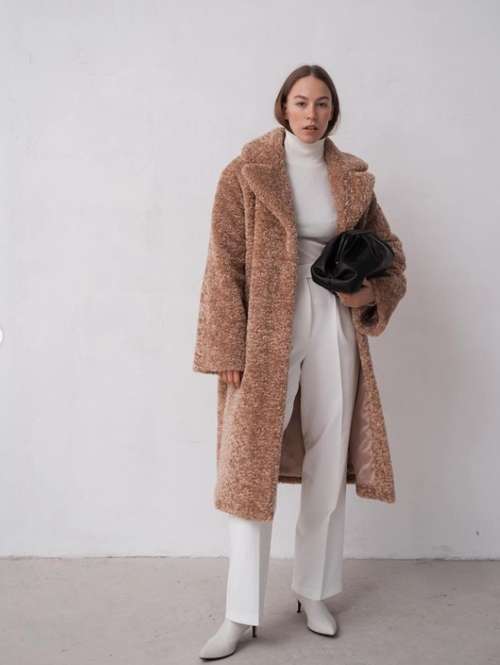 Eco-fur coat 2022: trends, colors, fashion models, photos