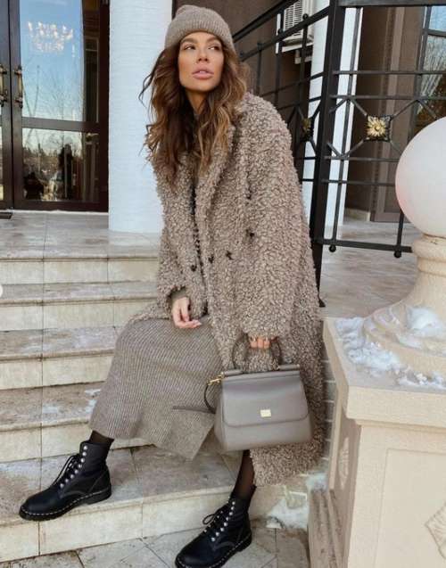 Eco-fur coat 2022: trends, colors, fashion models, photos